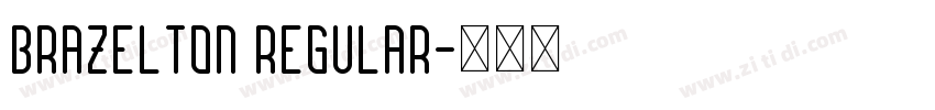 Brazelton Regular字体转换